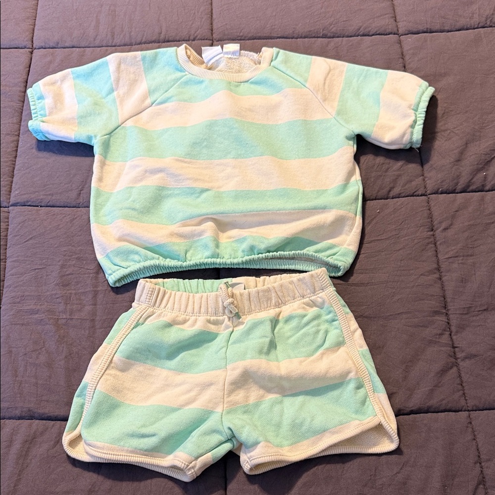 Zara toddler girl shorts set